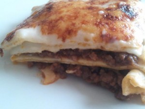 lasaña de carne