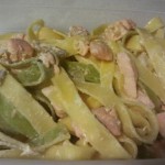 pasta con salmón