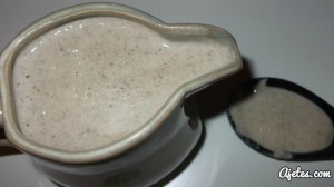 salsa de champiñones con nada