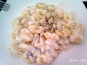 ñoquis al gorgonzola