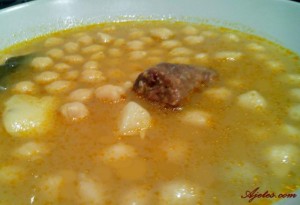 cocido de garbanzos