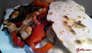 fajitas de pollo